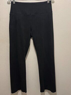 Hollister Ultra High Rise Black Leggings Size Large Pocket Ankle